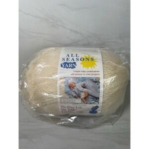 All‎ Seasons Baby Yarn - No Dye Large 12 oz Skein In Off White E1-016